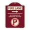 Signmission Fire Lane No Parking or Standing Anytime Heavy-Gauge Aluminum Sign, 24" x 18", BU-1824-24007 A-DES-BU-1824-24007 - alternate 1